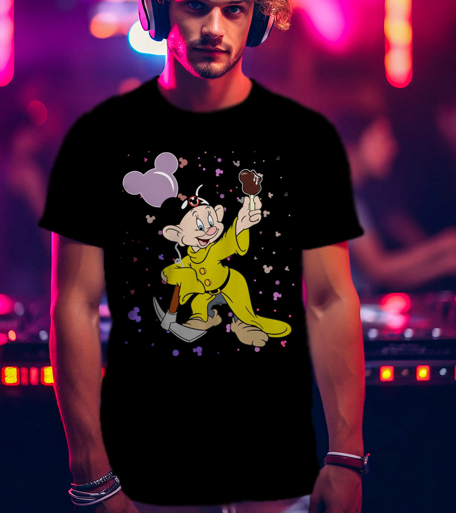Dopey Mickey Ears Ice Cream Pickaxe Fun T-Shirt