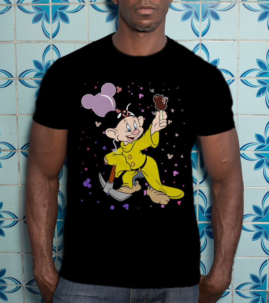 Dopey Mickey Ears Ice Cream Pickaxe Fun T-Shirt