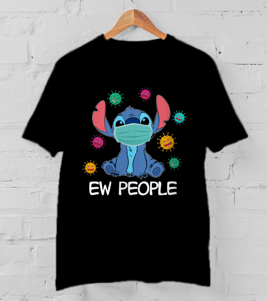 Stitch Mask Virus Ew People T-Shirt