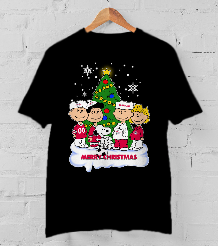 RB Leipzig Merry Christmas Snoopy And Friends Scene T-Shirt