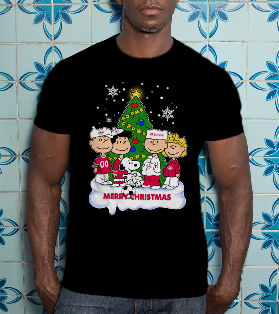 RB Leipzig Merry Christmas Snoopy And Friends Scene T-Shirt