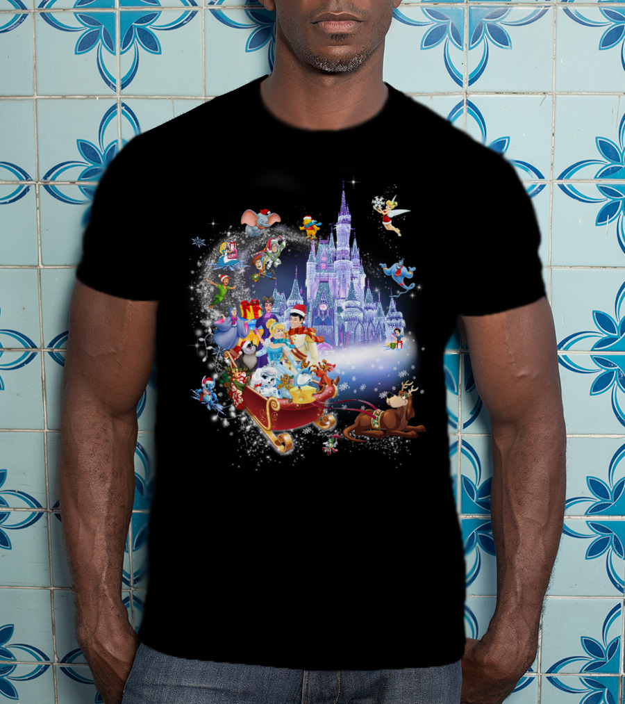 Cinderella Christmas Magic Kingdom Holiday Adventure T-Shirt