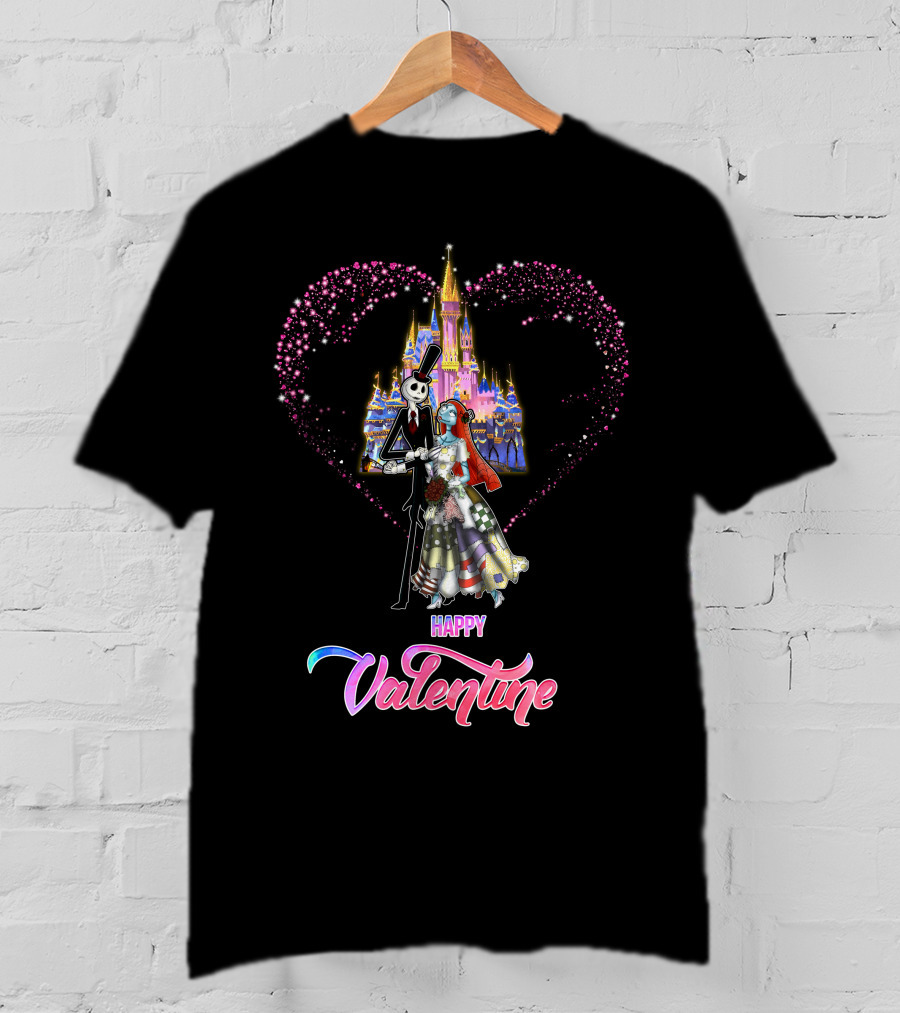 Happily Ever After Jack Valentine Magic Castle Heart T-Shirt