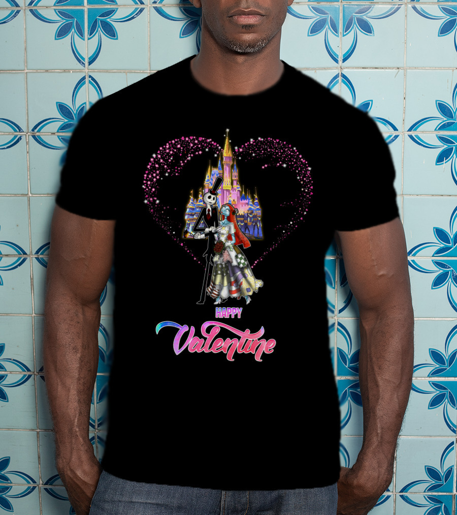 Happily Ever After Jack Valentine Magic Castle Heart T-Shirt