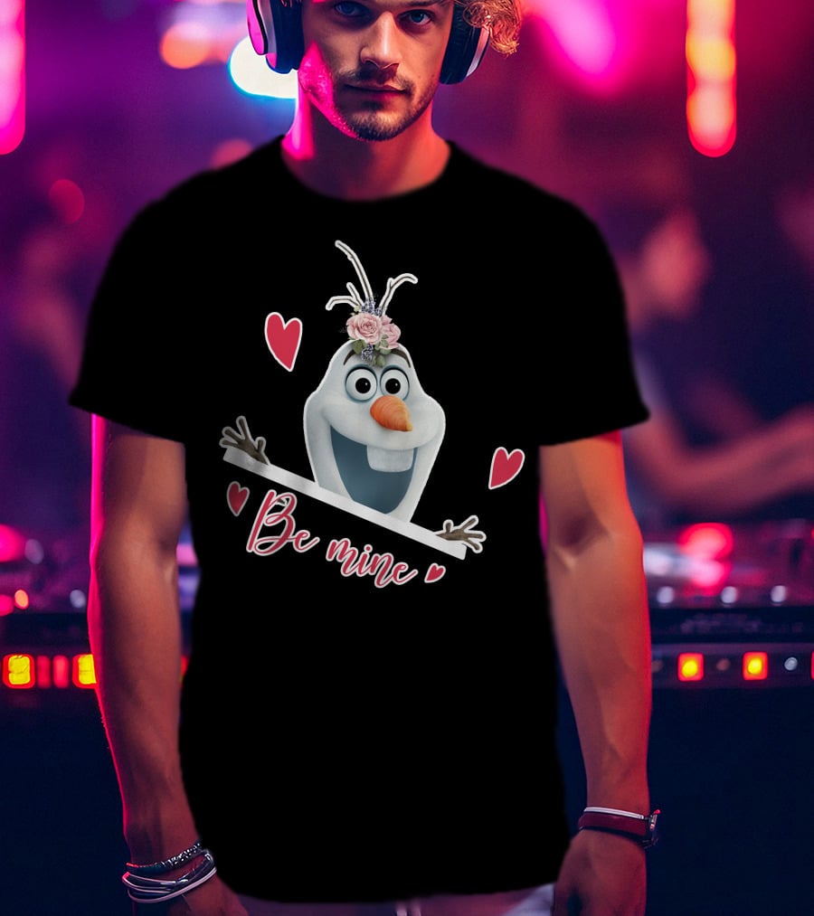 Olaf Be Mine Frozen Valentine's Day Hearts T-Shirt