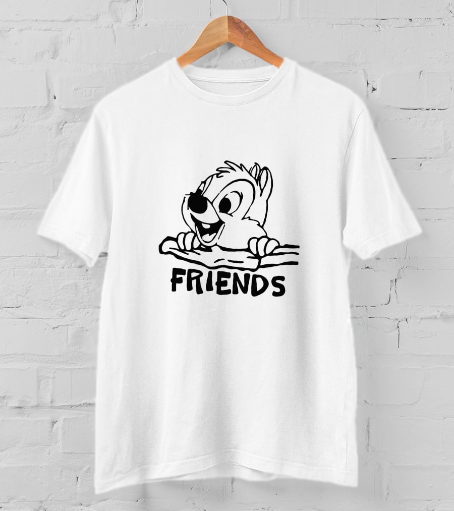 Dale Friends Chipmunk Character Image T-Shirt
