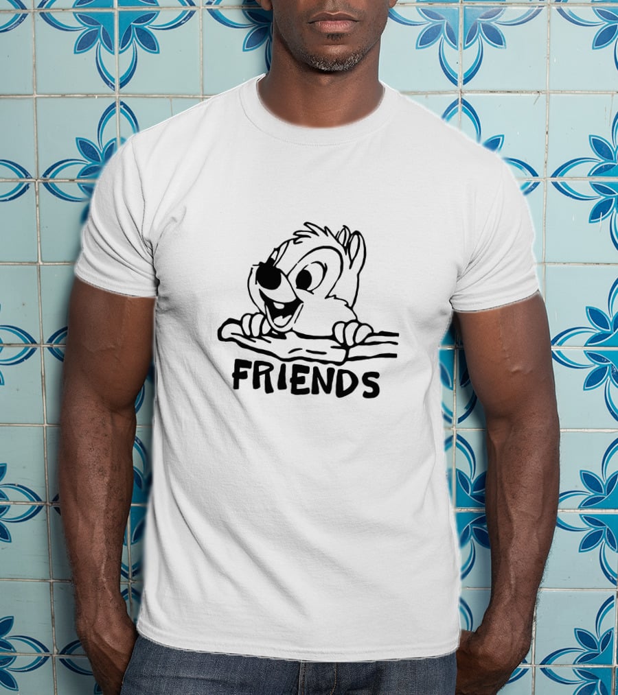 Dale Friends Chipmunk Character Image T-Shirt