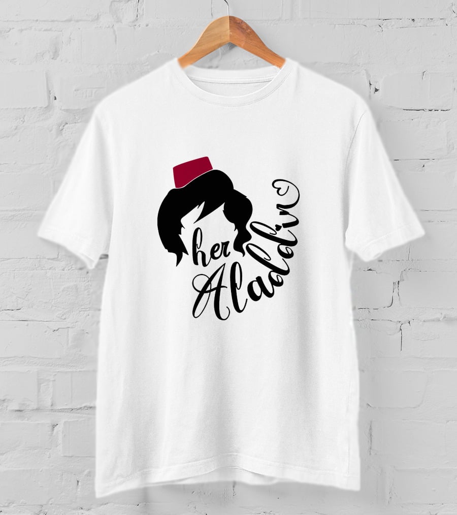 Her Aladin Iconic Silhouette Fez Hat T-Shirt