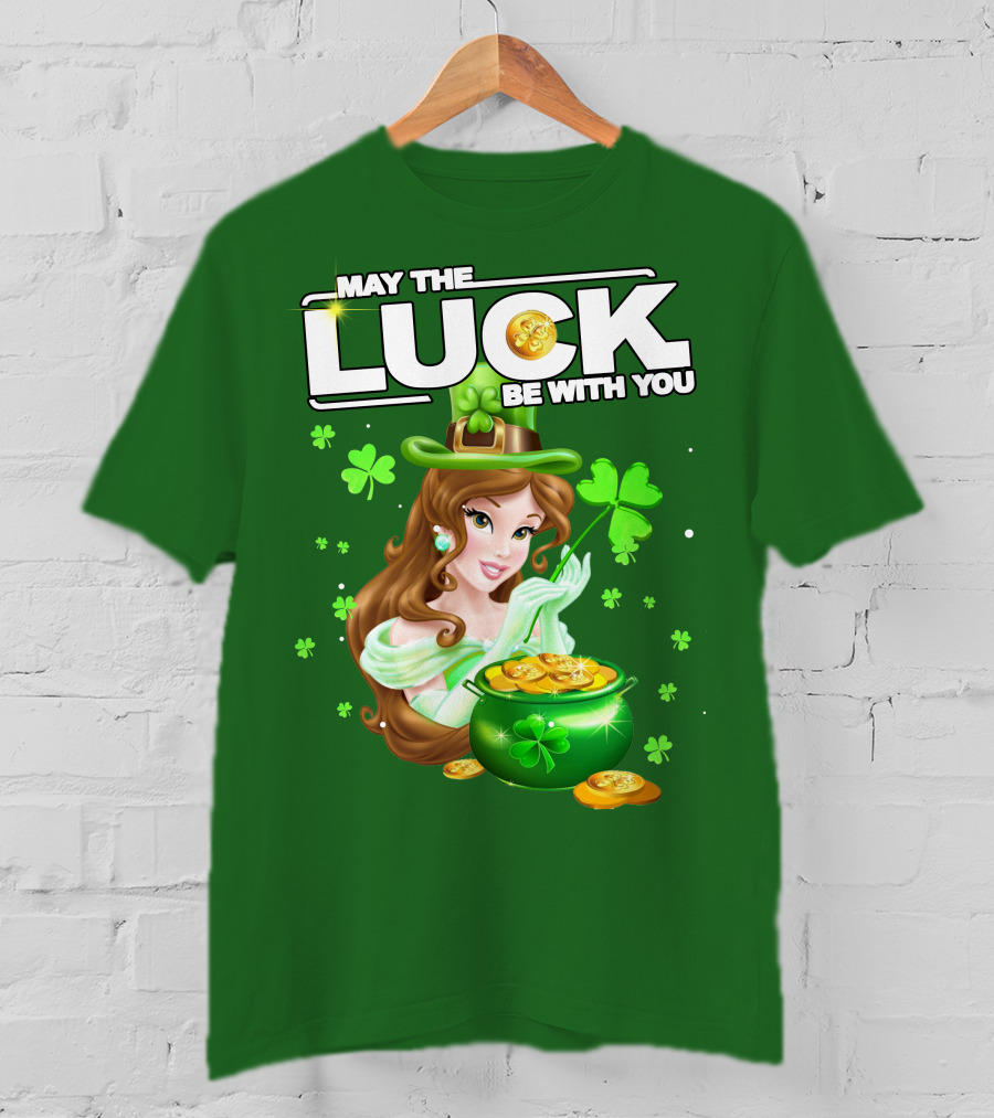 May The Luck Be With You St Patrick's Day Belle T-Shirt