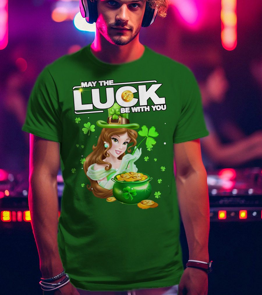 May The Luck Be With You St Patrick's Day Belle T-Shirt