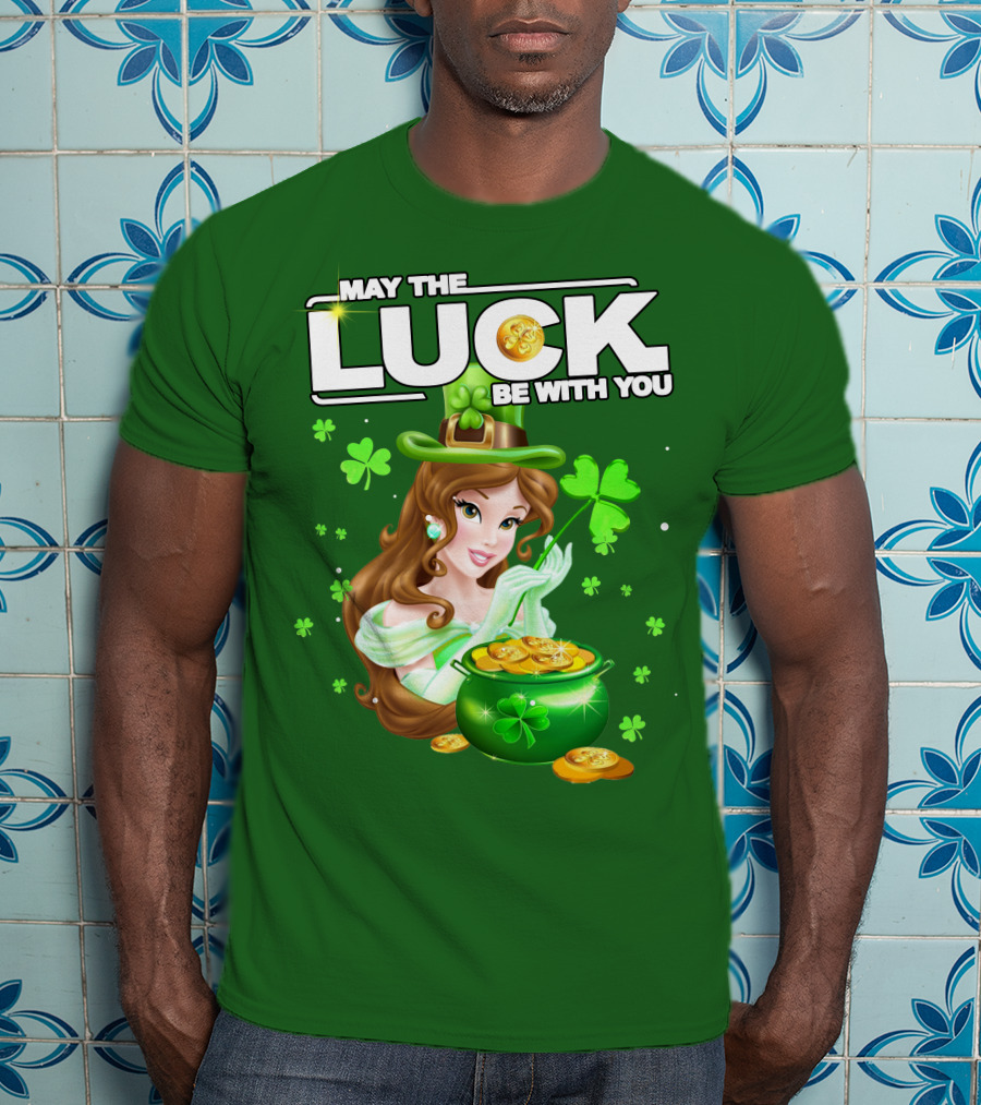 May The Luck Be With You St Patrick's Day Belle T-Shirt