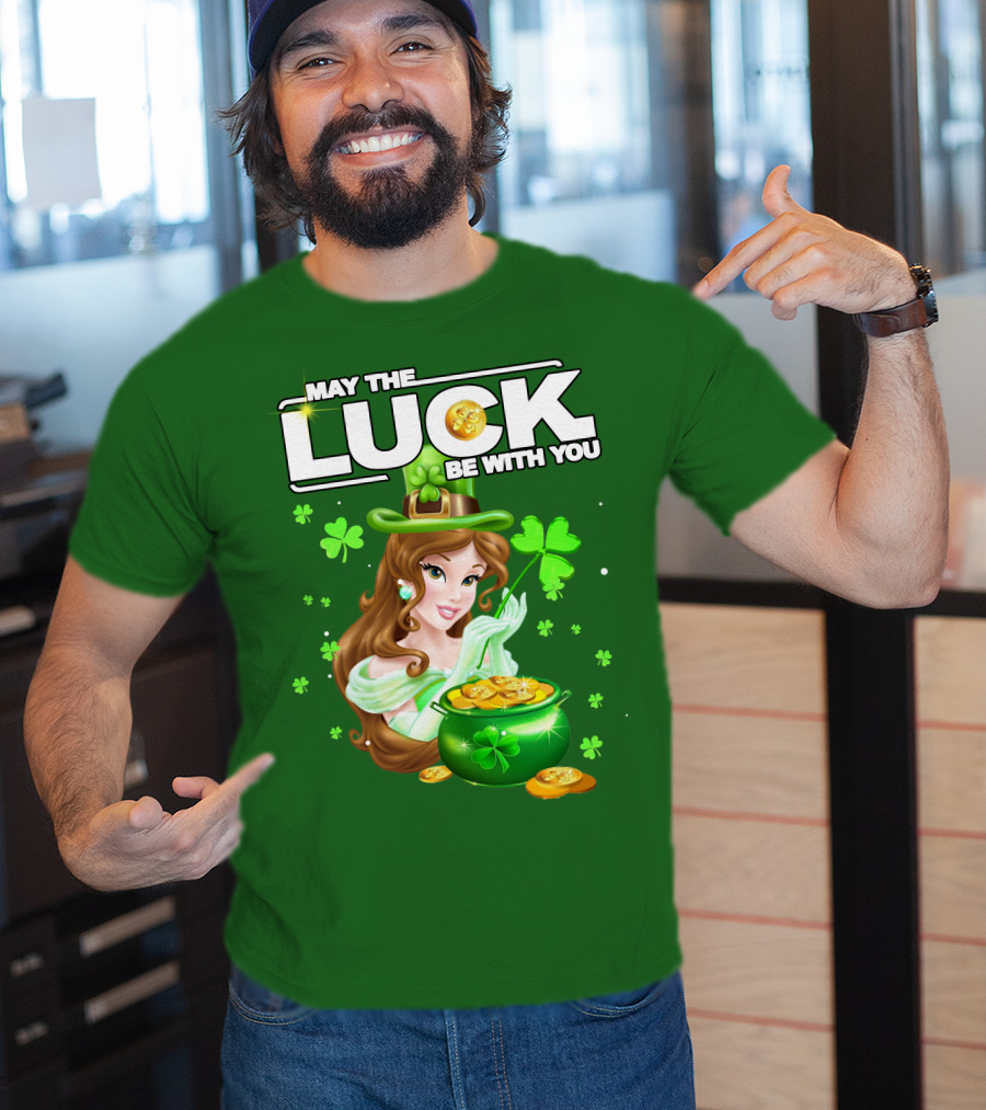 May The Luck Be With You St Patrick's Day Belle T-Shirt
