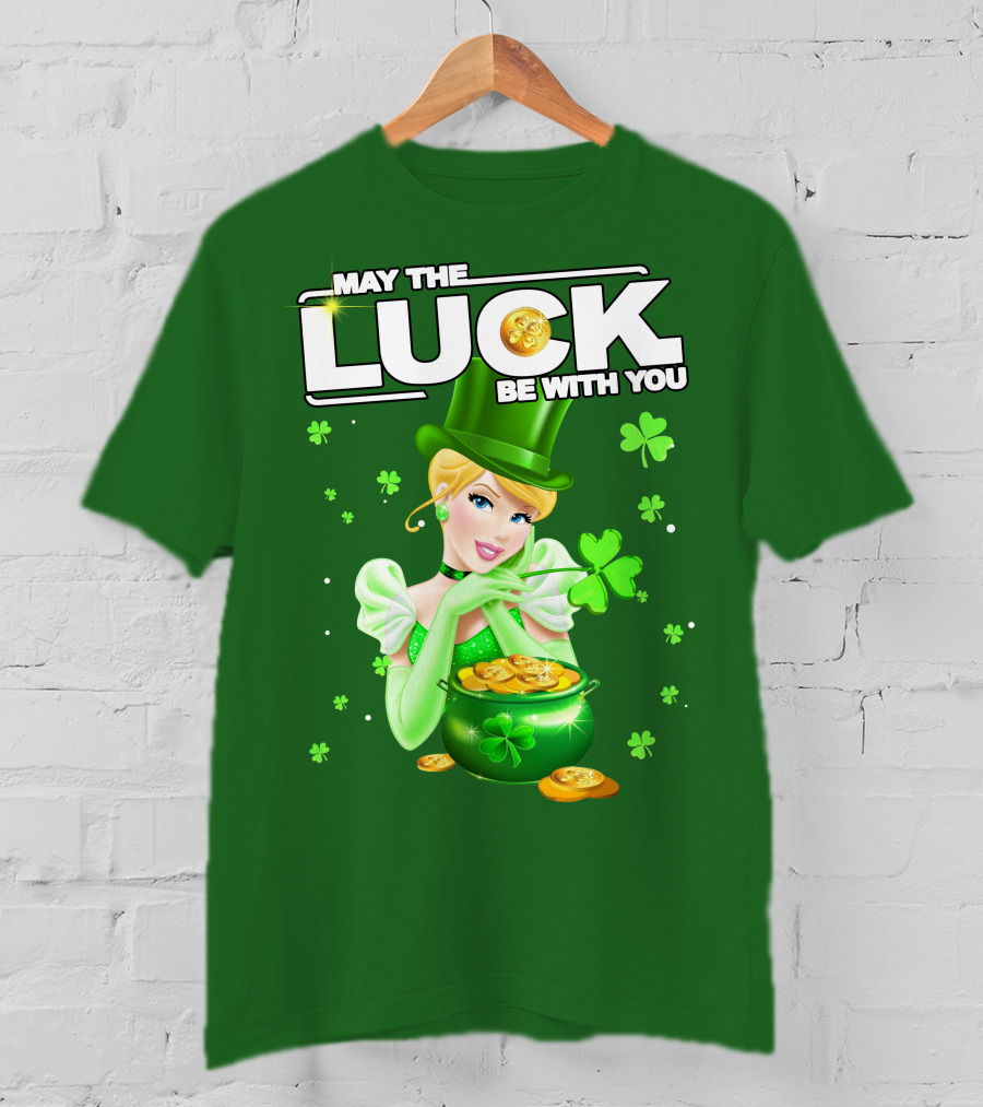 Cinderella May The Luck Be With You St. Patrick's Day T-Shirt