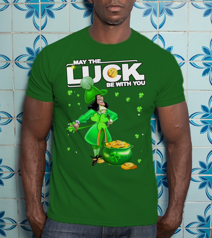May The Luck Be With You St Patrick's Day Hook T-Shirt