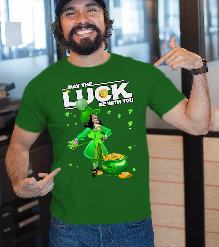 May The Luck Be With You St Patrick's Day Hook T-Shirt