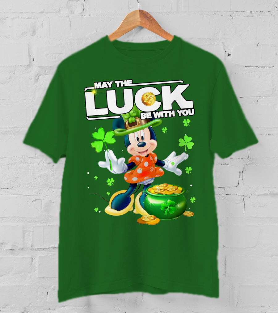 Minnie May The Luck Be With You St Patrick's Day T-Shirt