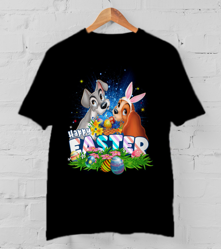 Lady And The Tramp Happy Easter T-Shirt