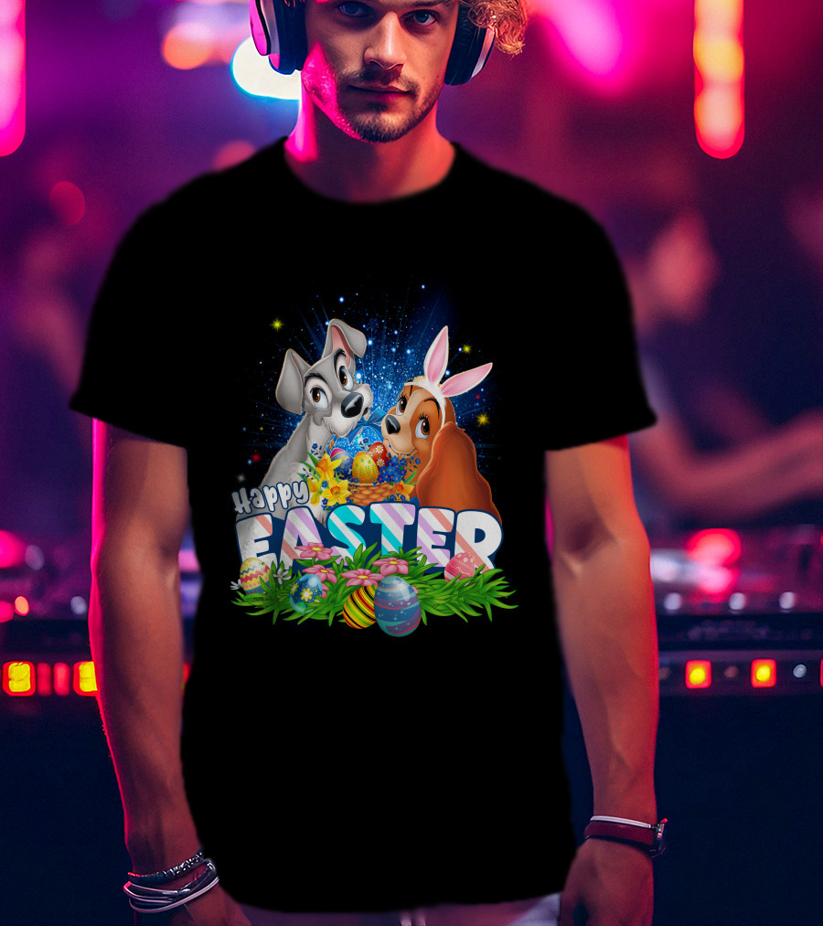 Lady And The Tramp Happy Easter T-Shirt
