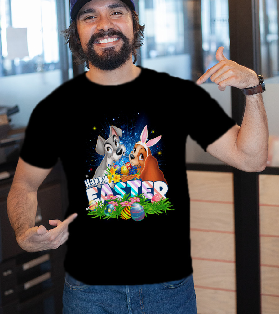 Lady And The Tramp Happy Easter T-Shirt
