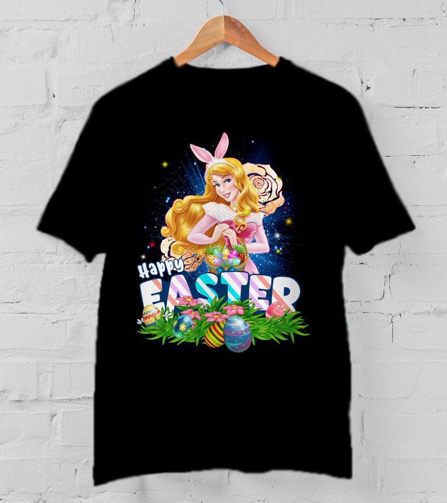 Aurora Happy Easter Bunny Ears Egg Hunt T-Shirt