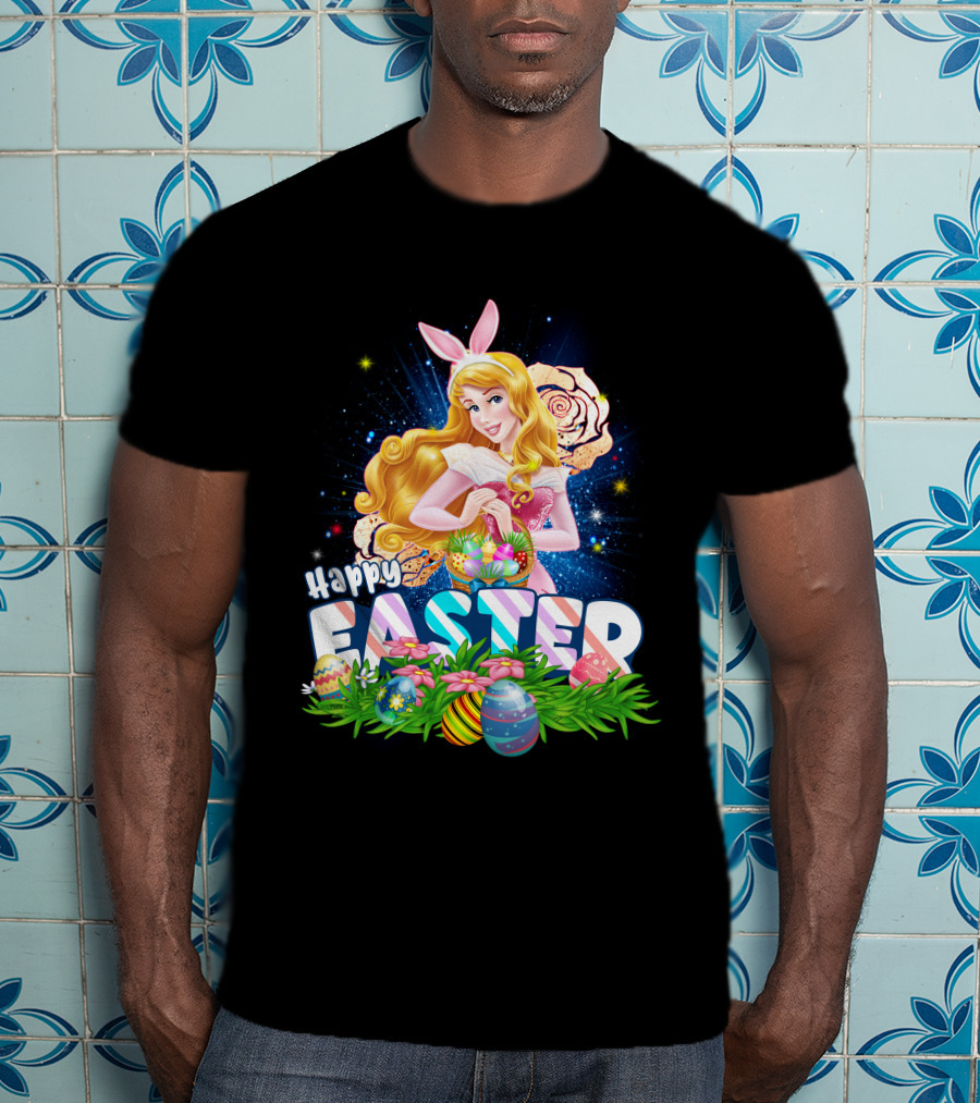 Aurora Happy Easter Bunny Ears Egg Hunt T-Shirt