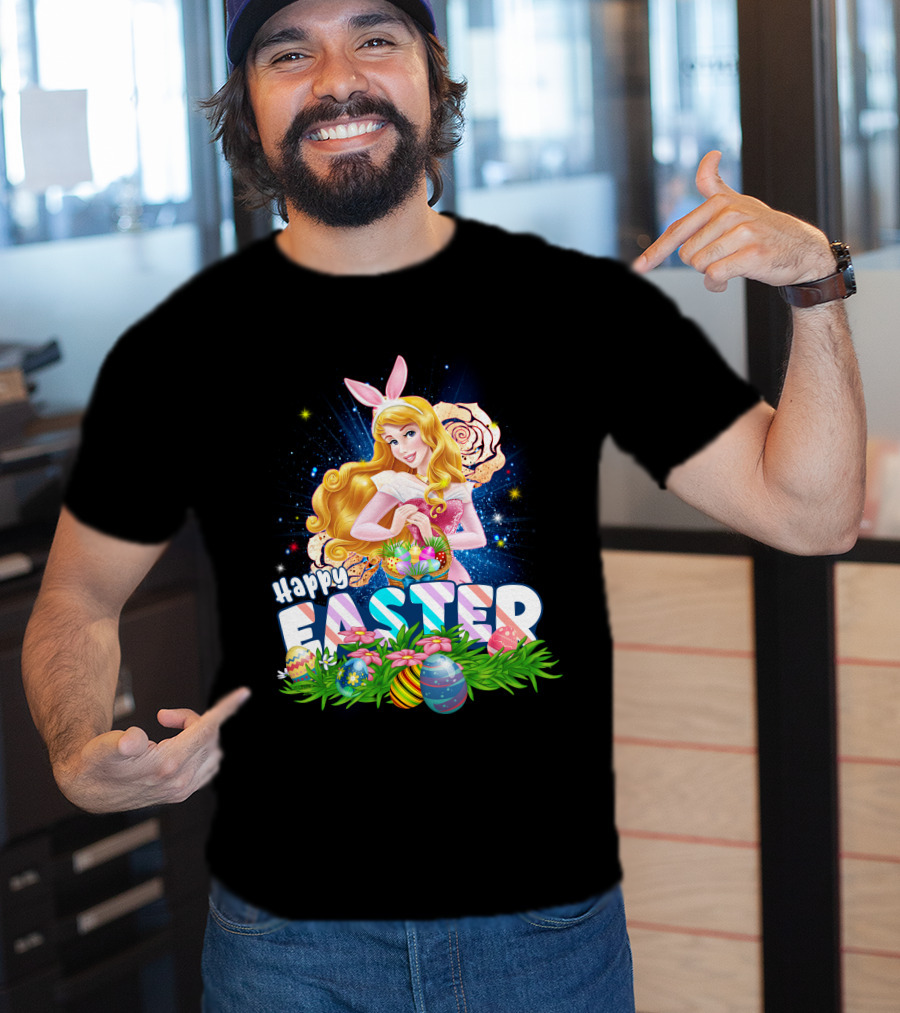Aurora Happy Easter Bunny Ears Egg Hunt T-Shirt