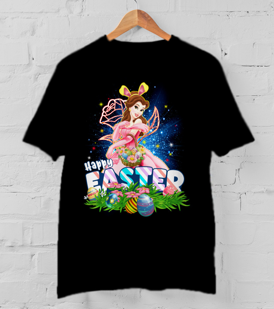 Belle Happy Easter Eggs Basket Fantasy T-Shirt