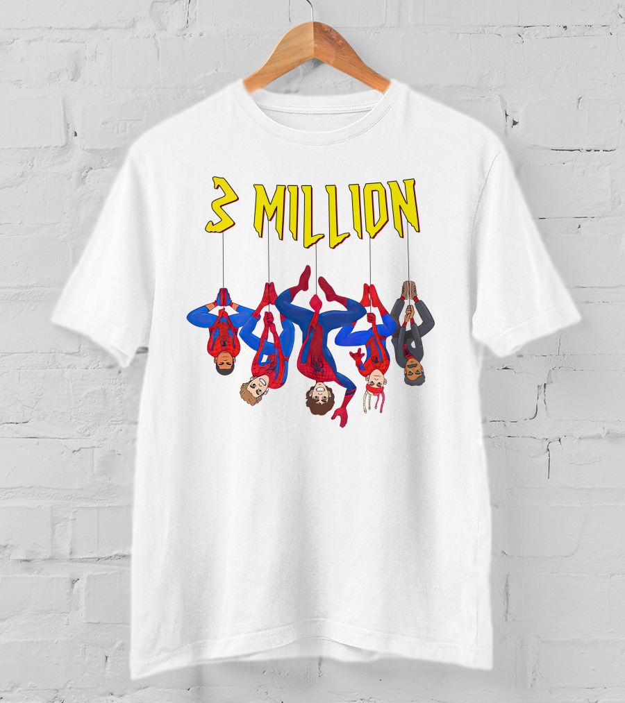 3 Million Subscribers Spider Suit T-Shirt