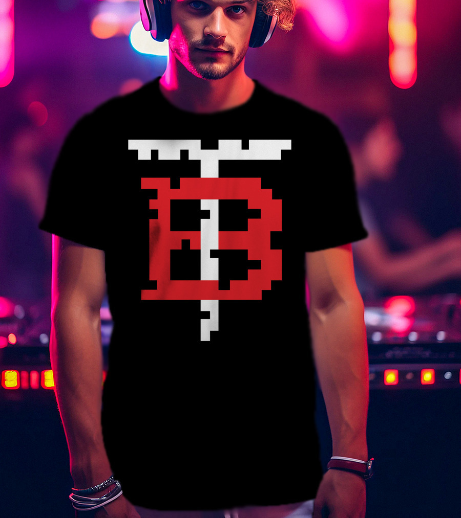 Good Game Black Tfb Block Pixelated T-Shirt
