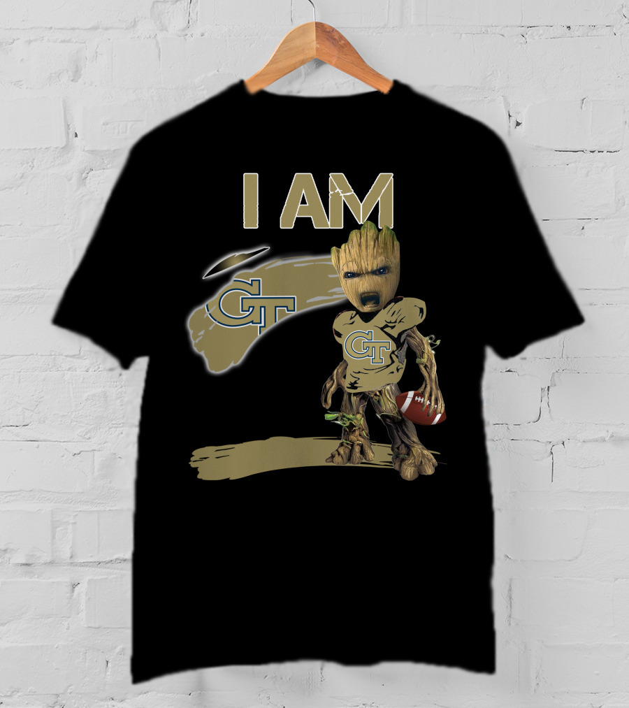 I AM Georgia Tech GT Football Groot T-Shirt
