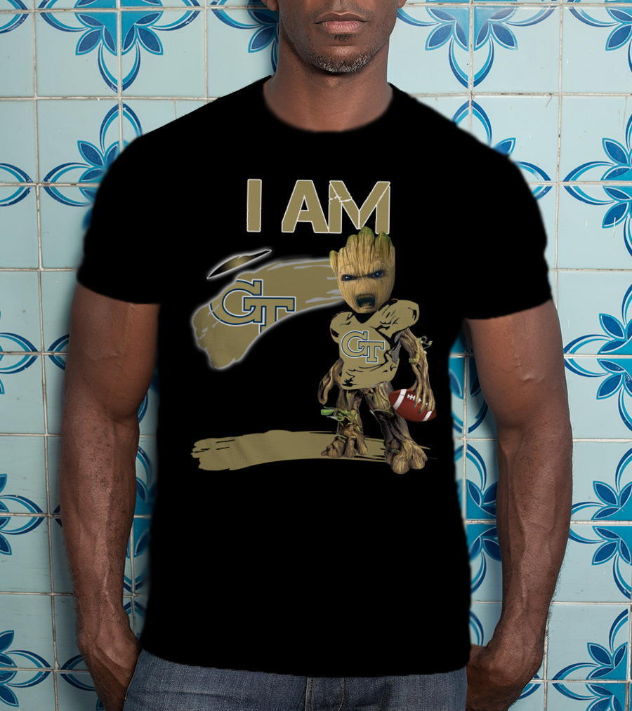 I AM Georgia Tech GT Football Groot T-Shirt