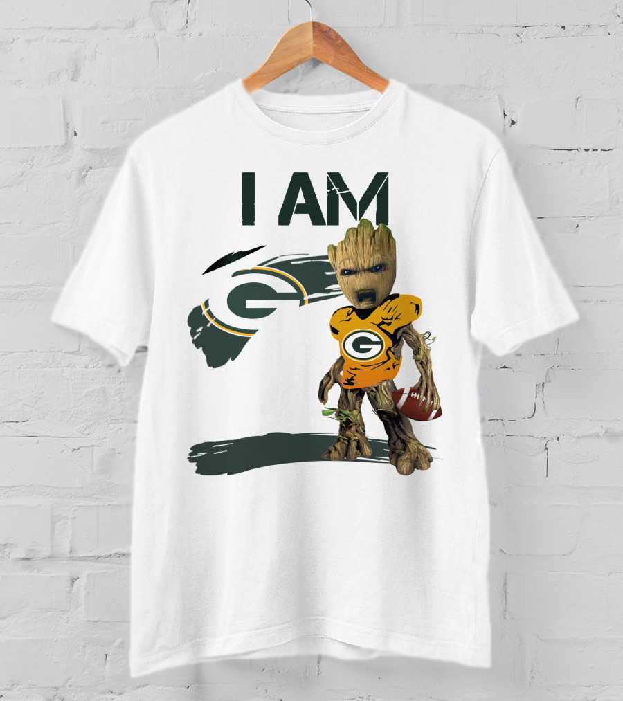 I Am Groot Green Bay Packers Football T-Shirt