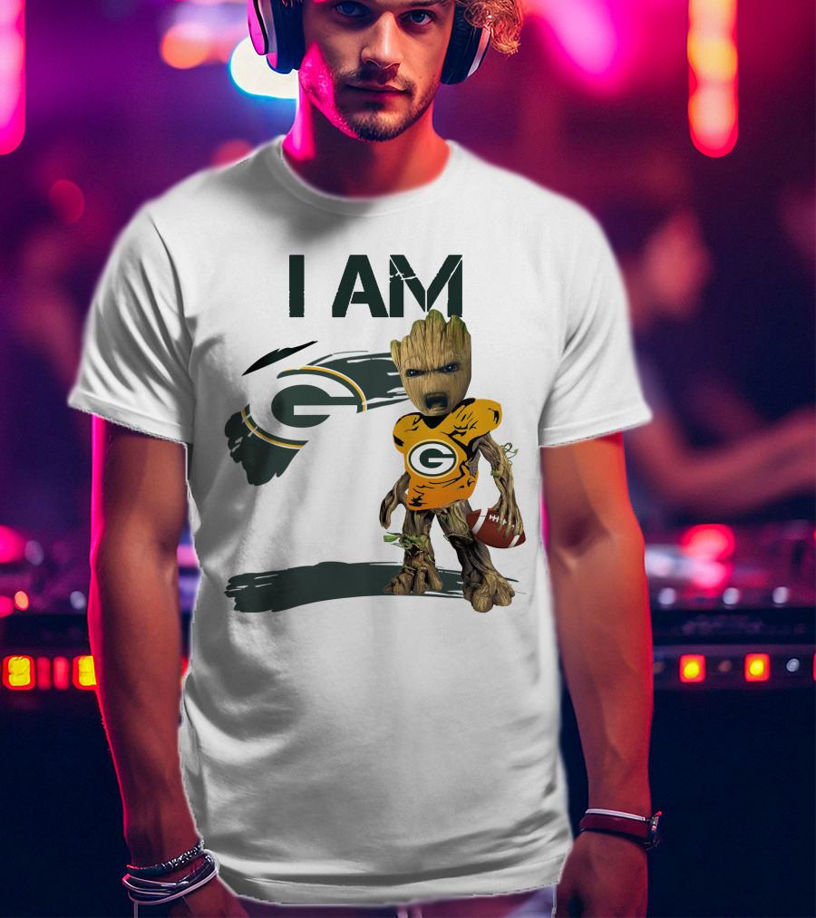 I Am Groot Green Bay Packers Football T-Shirt