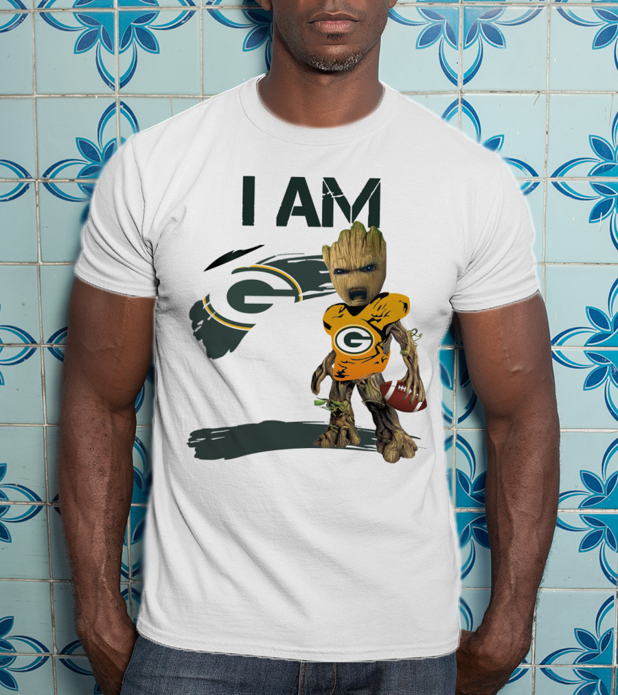 I Am Groot Green Bay Packers Football T-Shirt