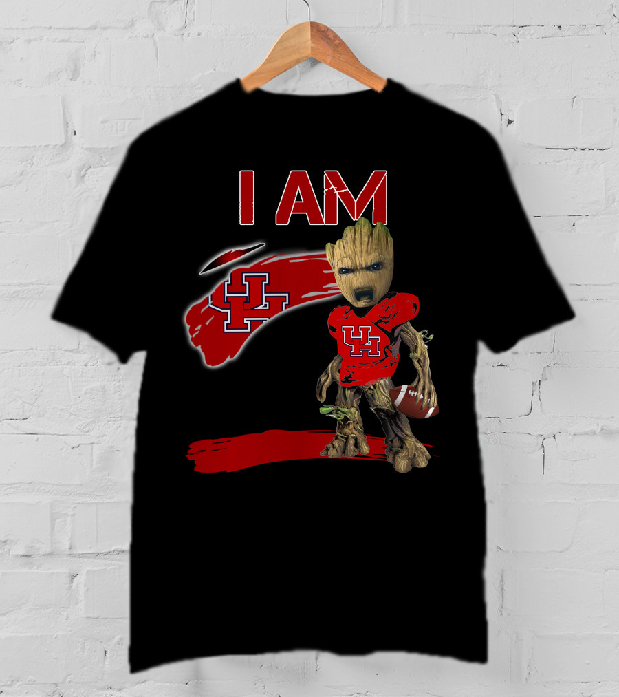 I AM UH Groot Football Houston T-Shirt