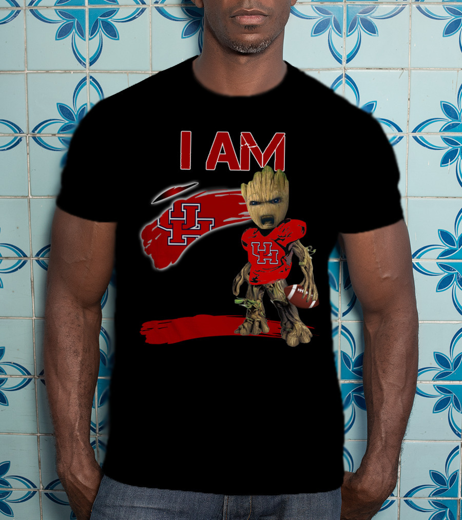 I AM UH Groot Football Houston T-Shirt