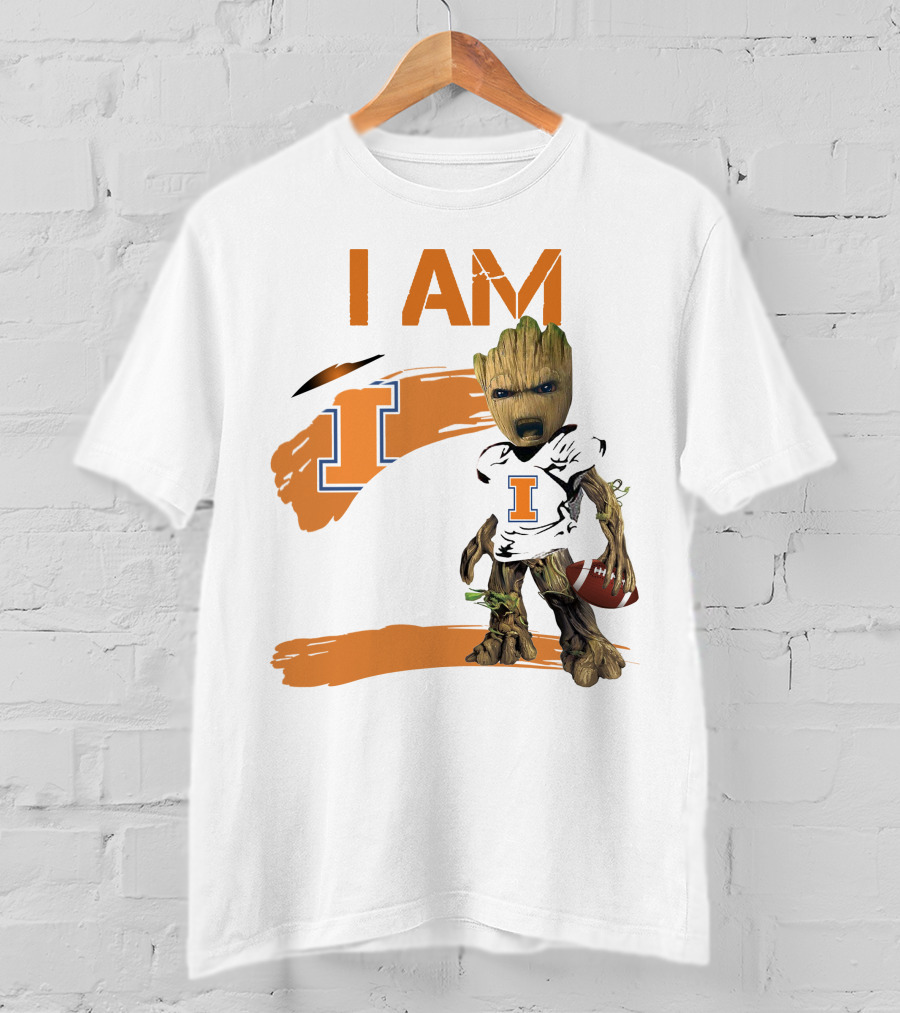 I Am Illinois Football Groot T-Shirt