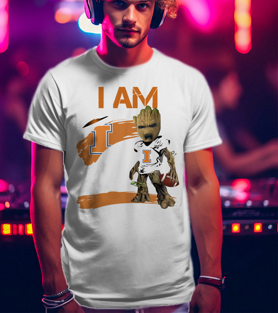 I Am Illinois Football Groot T-Shirt