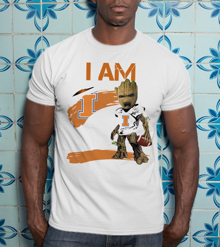 I Am Illinois Football Groot T-Shirt
