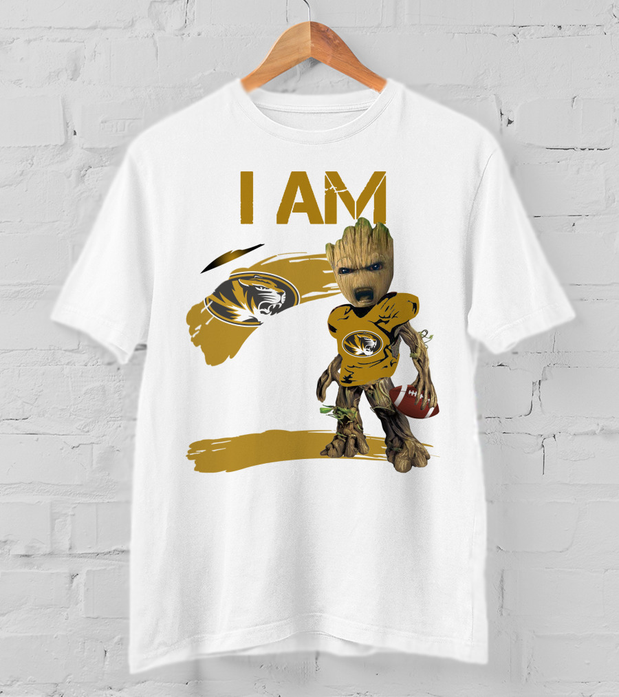 I AM Missouri Football Tiger Groot T-Shirt
