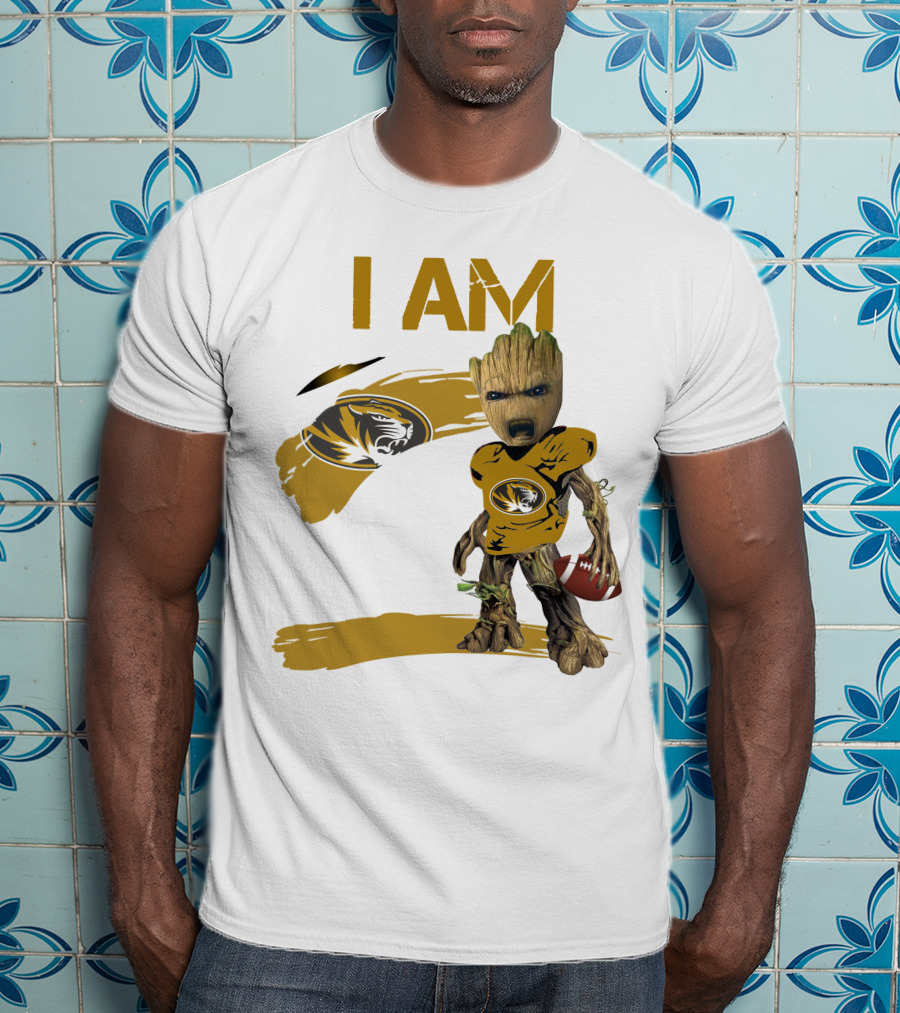 I AM Missouri Football Tiger Groot T-Shirt