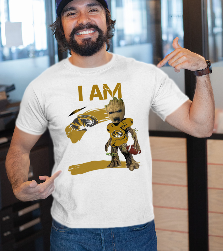 I AM Missouri Football Tiger Groot T-Shirt