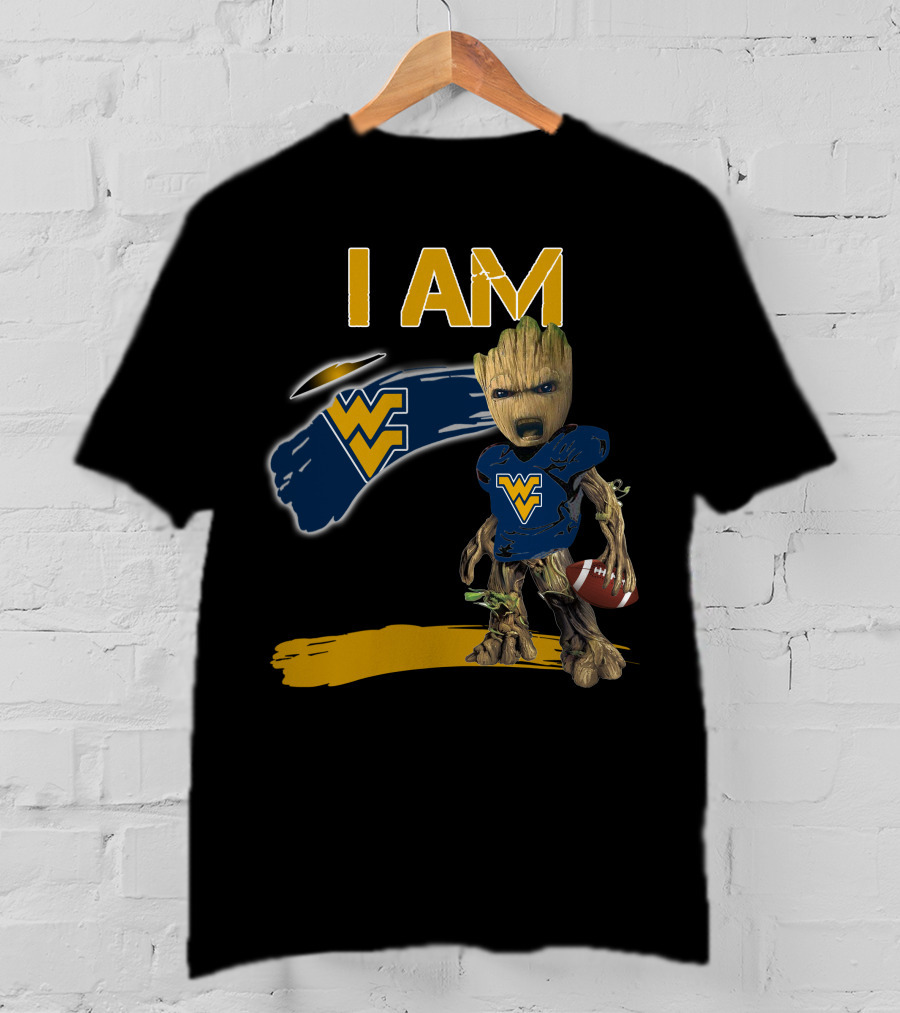 I AM West Virginia WVU Football Groot T-Shirt