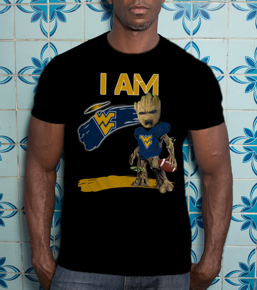 I AM West Virginia WVU Football Groot T-Shirt