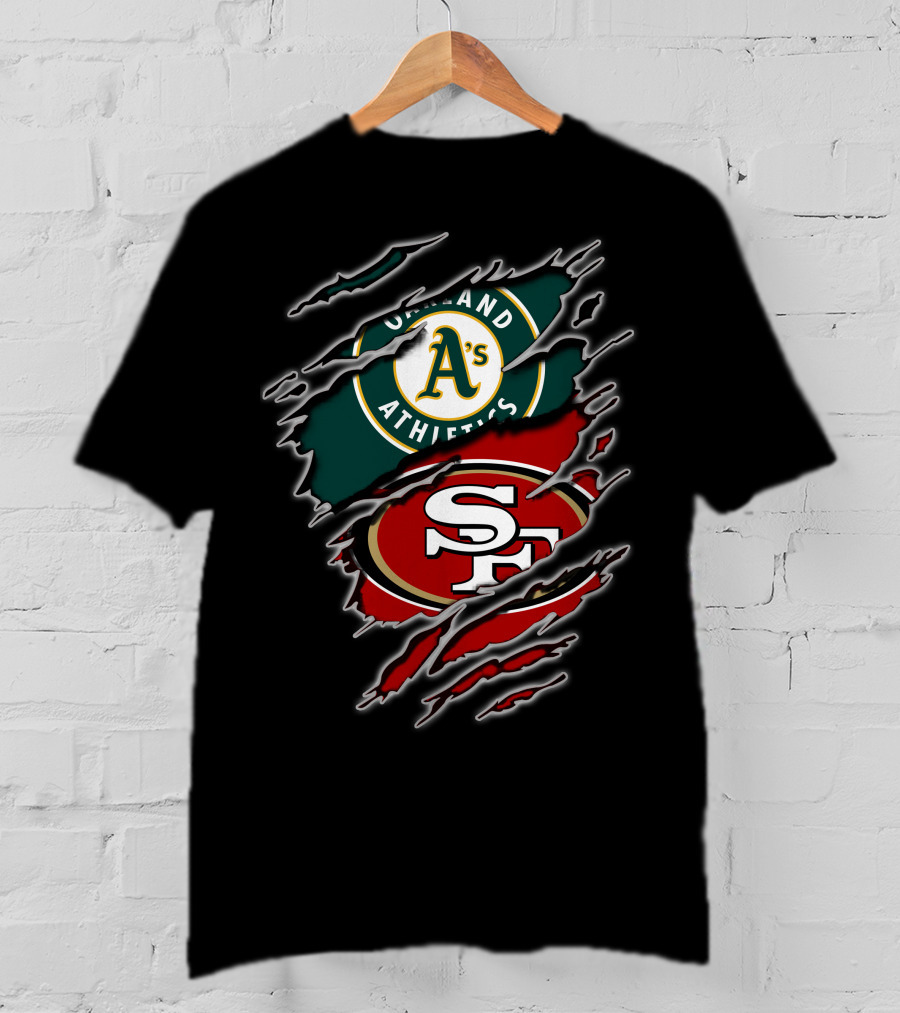 Oakland Athletics San Francisco 49ers Split T-Shirt