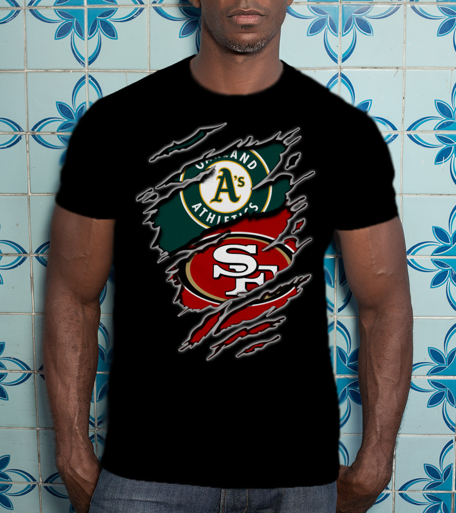 Oakland Athletics San Francisco 49ers Split T-Shirt