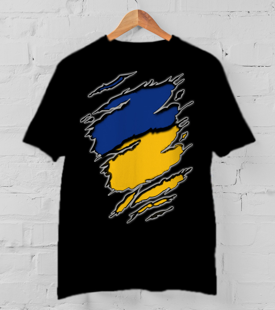Steelers Cubs15 Blue And Yellow Slashed T-Shirt