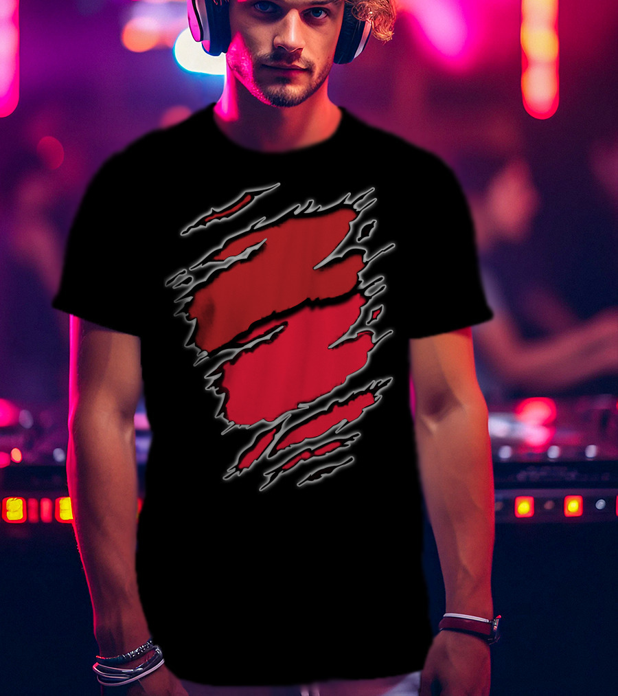 Chief Cardi Red Claw Marks T-Shirt