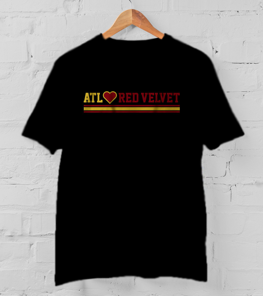ATL Heart Red Velvet Stripes T-Shirt