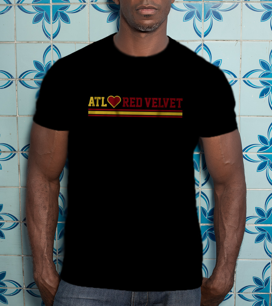 ATL Heart Red Velvet Stripes T-Shirt